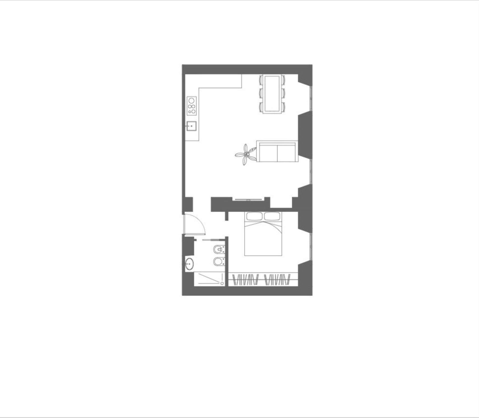 Appartamento con 1 Camera da Letto Via Pontida 2
